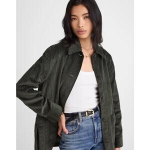 $148 New Madewell Corduroy Chore Jacket - Small - Green